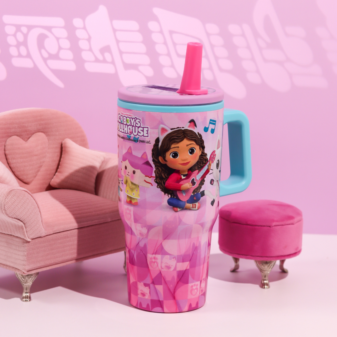 Double Wall Insulated Stainless Steel Tumbler-640ml-Gabby's Dollhouse