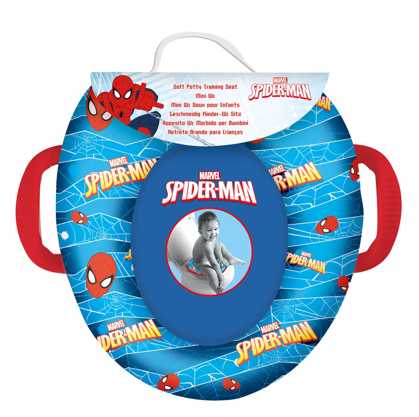 Toilet Seat with Handles - Spiderman