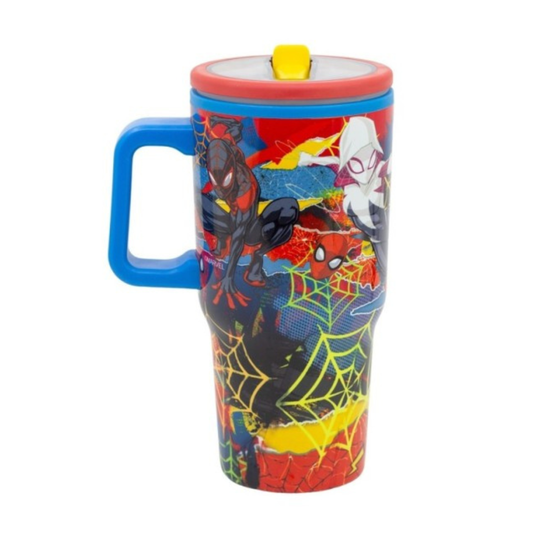 Double Wall Insulated Stainless Steel Tumbler-640ml-Spiderman