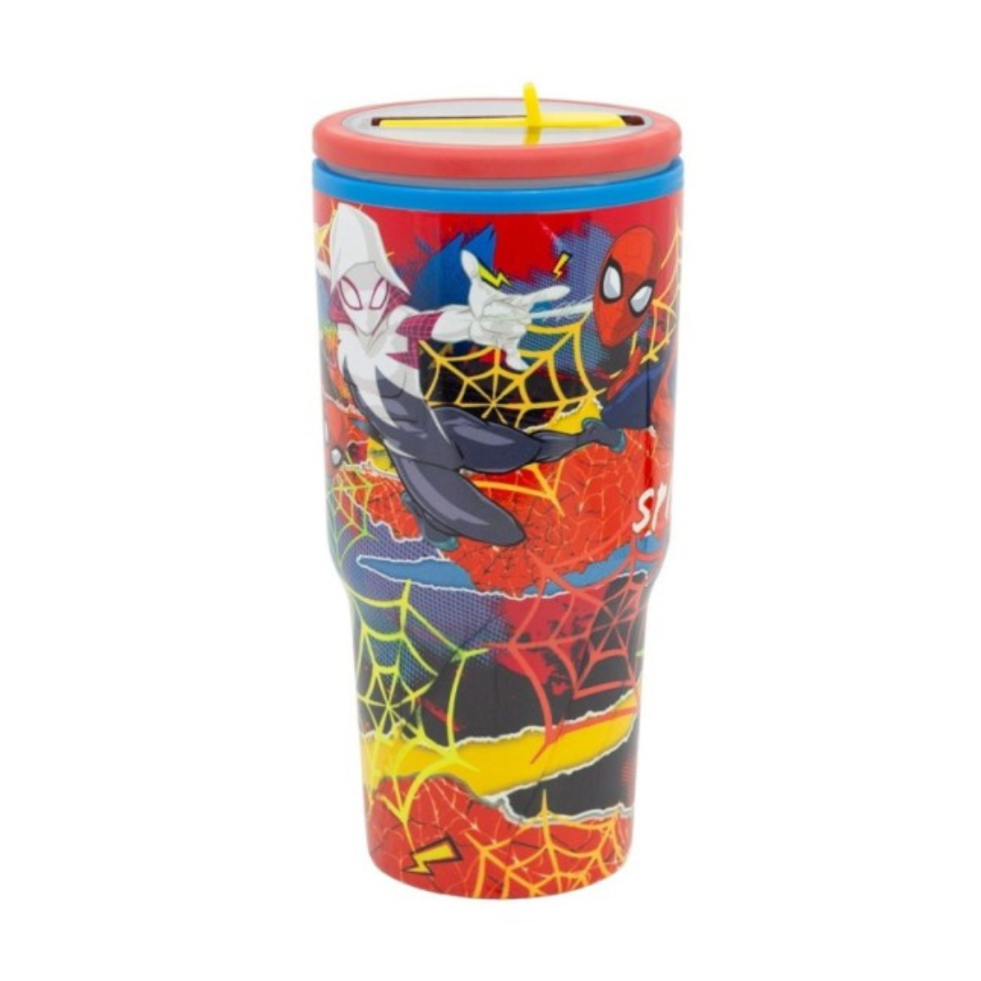 Double Wall Insulated Stainless Steel Tumbler-640ml-Spiderman