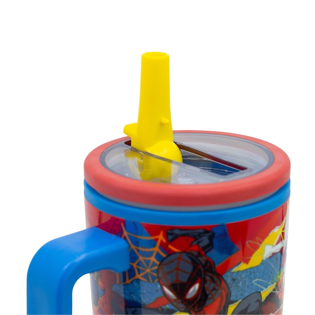 Double Wall Insulated Stainless Steel Tumbler-640ml-Spiderman