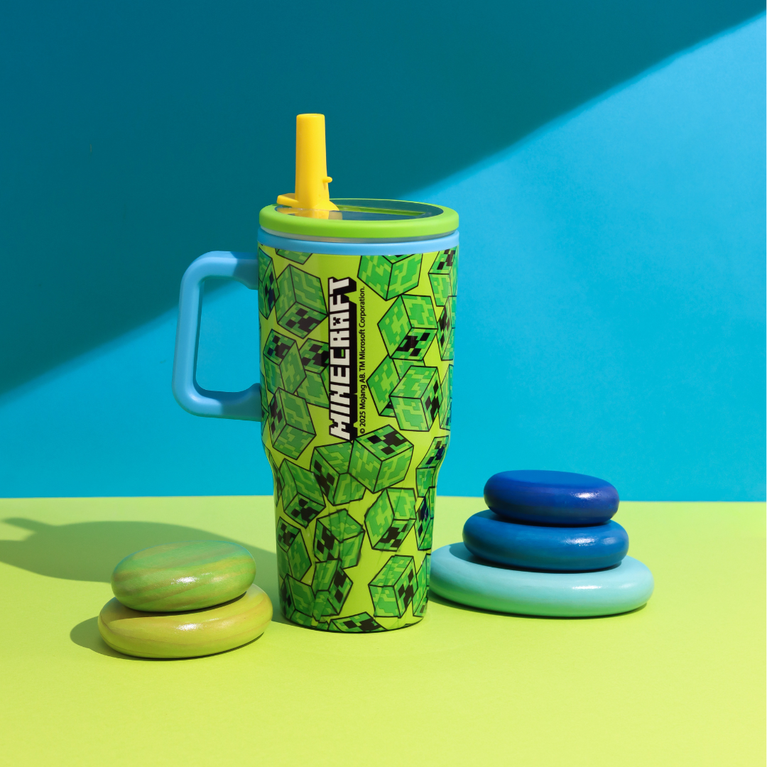 Double Wall Insulated Stainless Steel Tumbler-640ml-Minecraft