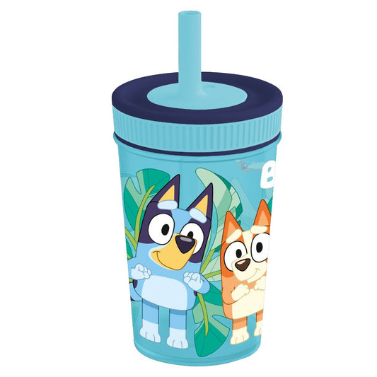 Bluey - Leakproof Silicone Straw Tumbler - 420ml