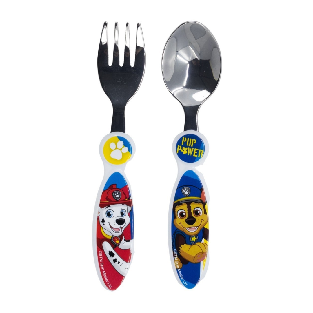 Paw Patrol 2 Piece Cutlery Set - Stainless Steel