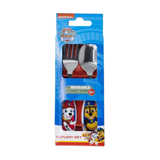 Paw Patrol 2 Piece Cutlery Set - Stainless Steel