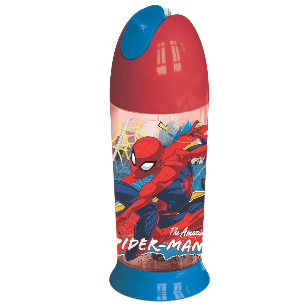 Silicone Straw Space Canteen-Spiderman