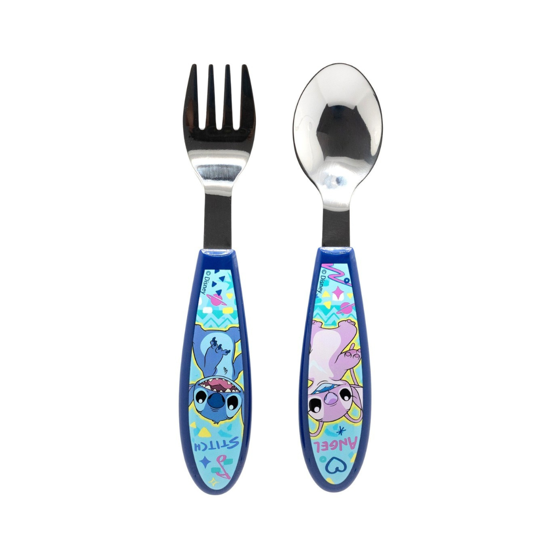 Stitch 2 Piece Cutlery Set - Stainless Steel