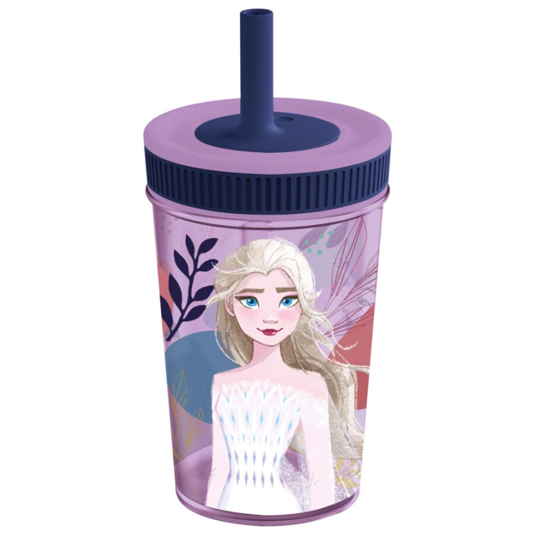 Frozen - Leakproof Silicone Straw Tumbler - 420ml