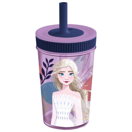 Frozen - Leakproof Silicone Straw Tumbler - 420ml
