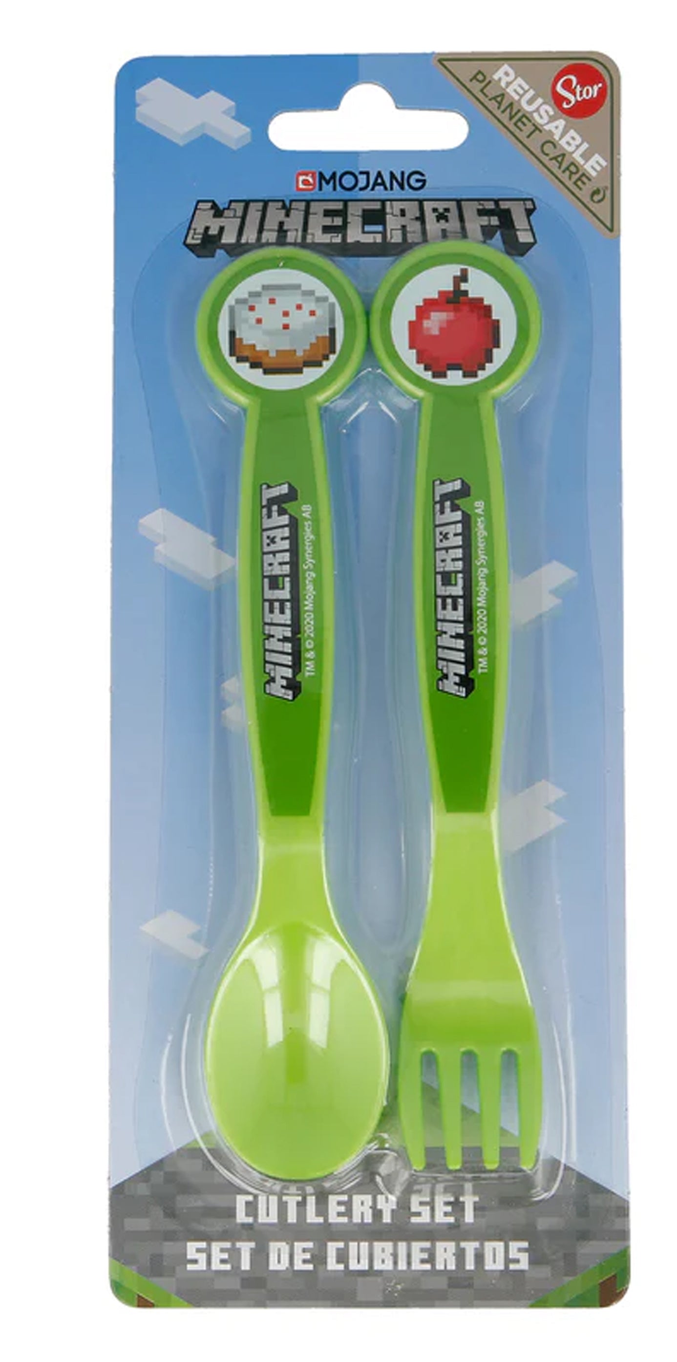 Minecraft 2 Piece Cutlery Set