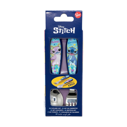 Stitch 2 Piece Cutlery Set - Stainless Steel