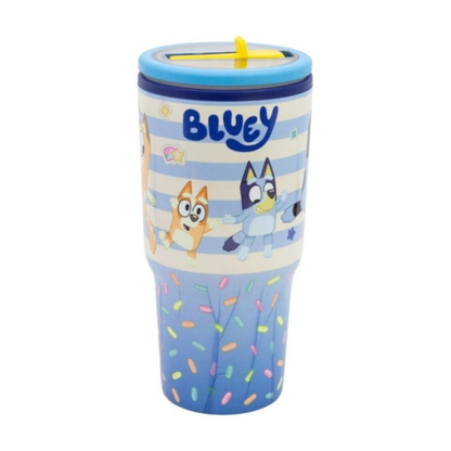 Double Wall Insulated Stainless Steel Tumbler-640ml-Bluey