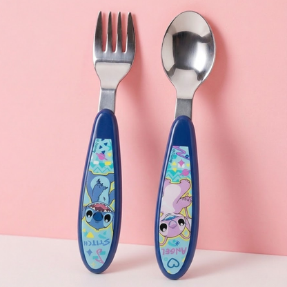Stitch 2 Piece Cutlery Set - Stainless Steel