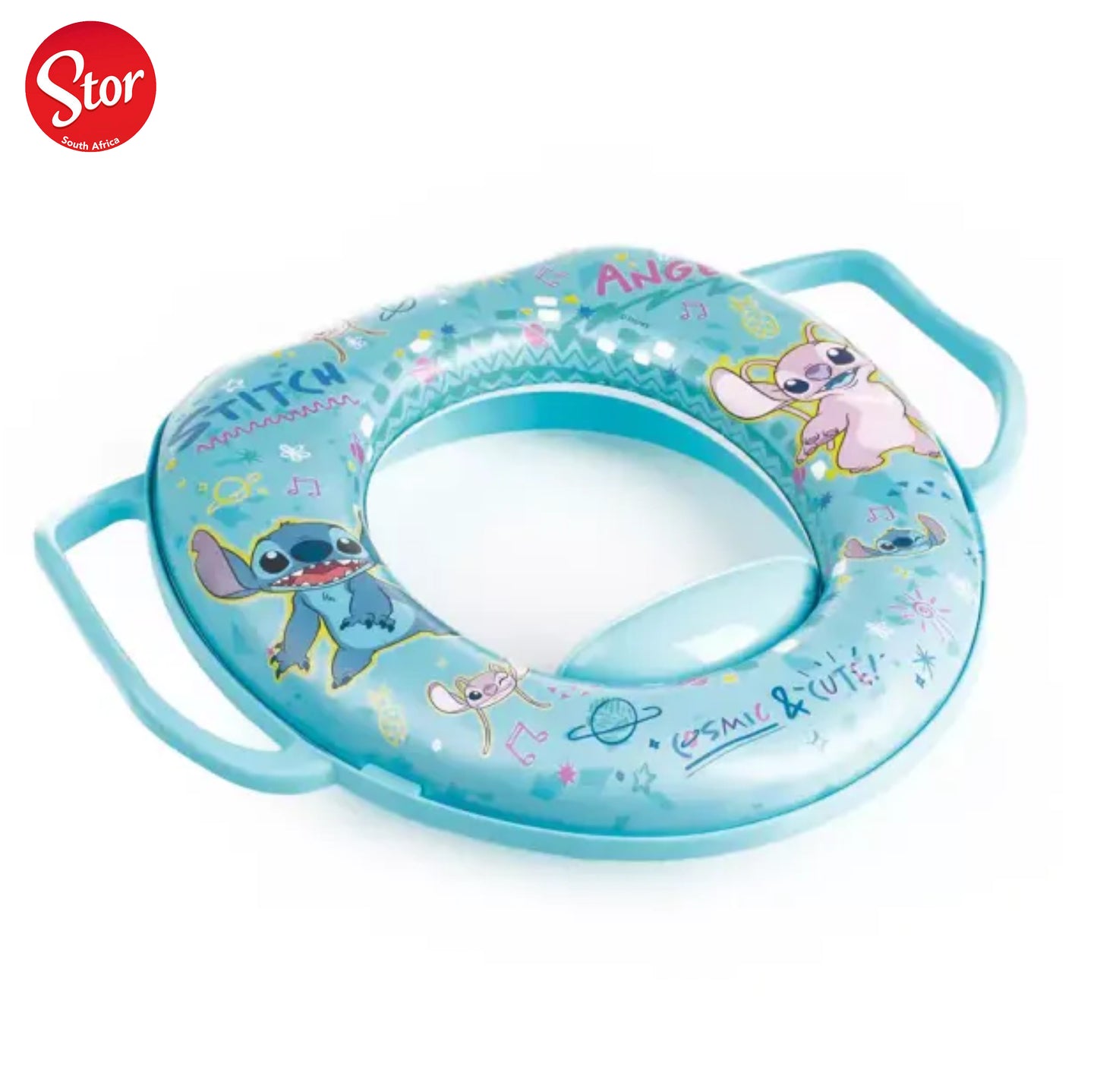 Toilet Seat with Handles - Stitch