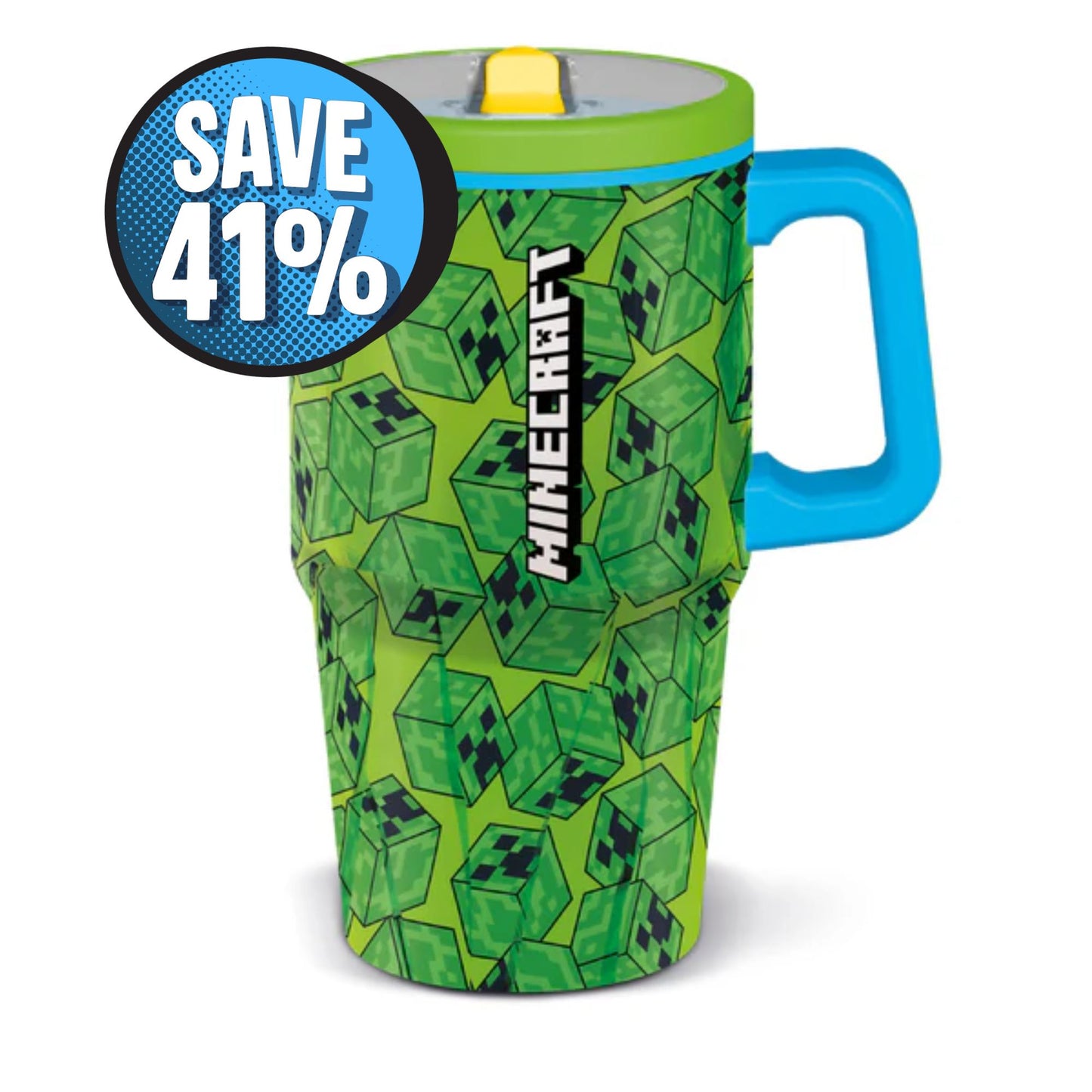 Double Wall Insulated Stainless Steel Tumbler-640ml-Minecraft